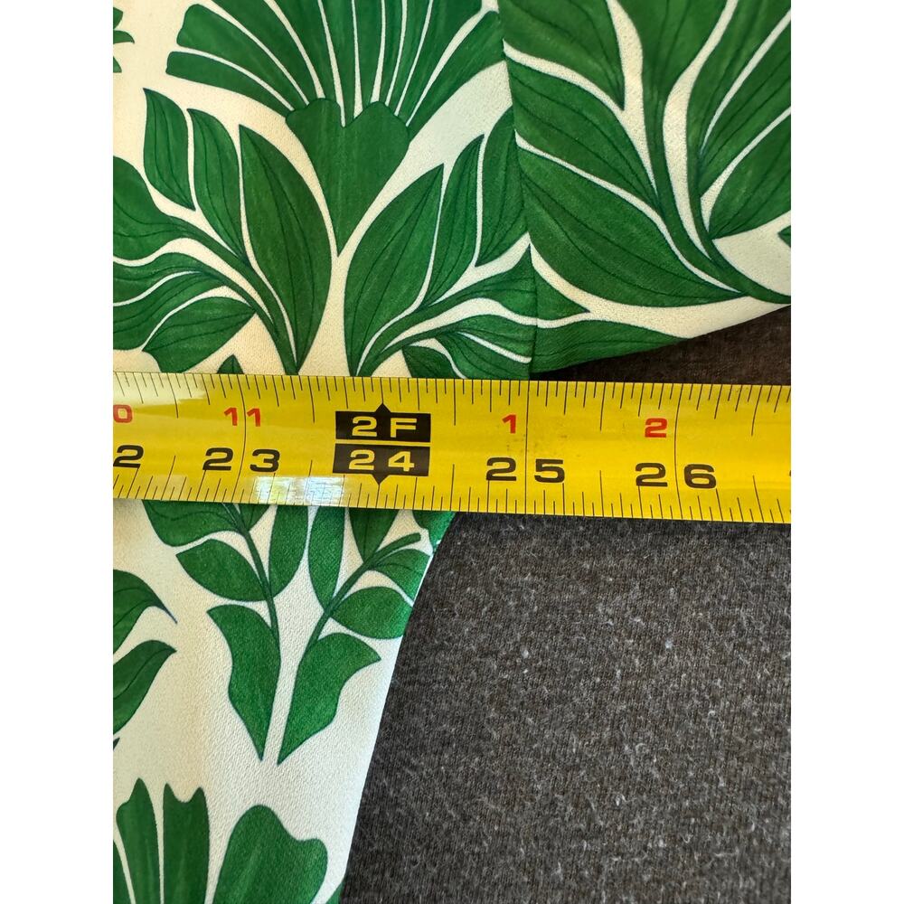 Alex Marie NWOT Green Tie Tropical Oasis Floral Print Mini Wren Dress - Size 18 - Picture 10 of 11